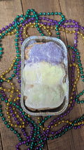Sourdough King Cake Pull-Apart (Dye-Free Sprinkles)